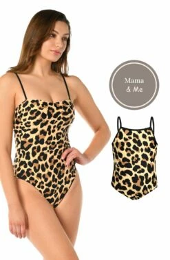 Mama And Me Running Wild High Neck One Piece -Lablanca Sales Shop MamaandMeRunningWildGraphic1