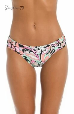 Sunshine 79 Paisley Party Side Shirred Hipster Bottom