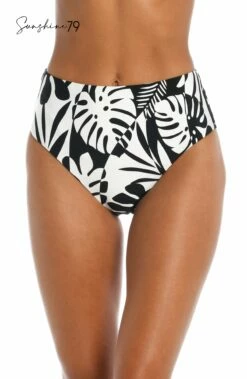 Sunshine 79 Optic Tropic High-Waist Bottom -Lablanca Sales Shop SN3AH98 BLK F 2 Logo