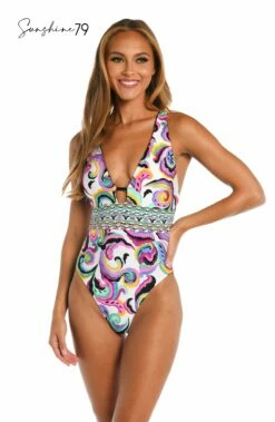 Sunshine 79 Psychedelia Reversible Plunge One Piece