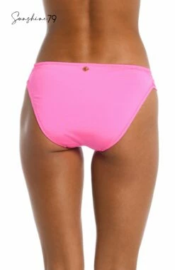 Sunshine 79 Gypset Solids Side Shirred Hipster Bottom - Electric Pink -Lablanca Sales Shop SN3AM90 ELP B 1 Logo