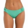 Sunshine 79 Gypset Solids Side Shirred Hipster Bottom - Seagreen