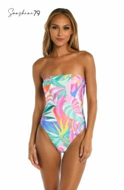 Sunshine 79 Fantasy Vacation Bandeau One Piece 9 Sunshine 79 Fantasy Vacation Bandeau One Piece -Lablanca Sales Shop SN3AQ11 MLT F 2 Logo
