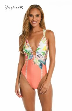 Sunshine 79 Into The Garden V-Plunge One Piece