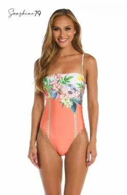 Sunshine 79 Into The Garden Bandeau One Piece