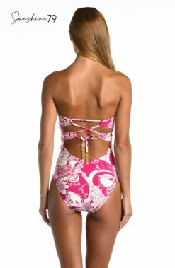 Sunshine 79 Boho Blooms Bandeau One Piece -Lablanca Sales Shop SN4HD11 FUS B 2 Logo