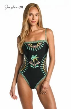 Sunshine 79 Palm Tree Paradise Bandeau One Piece