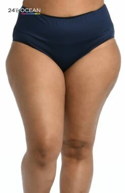 24th & Ocean Solids High Waist Bottom -Lablanca Sales Shop TF2WJ94W MID F Logo