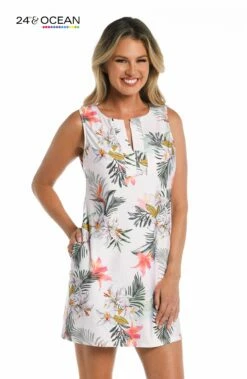 24th & Ocean Tahiti Skies Shift Dress Cover Up
