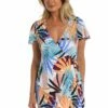 24th & Ocean To The Tropics Wrap Dress Cover Up 1 24th & Ocean To The Tropics Wrap Dress Cover Up -Lablanca Sales Shop TF3DD05 MLT F 1 Logo