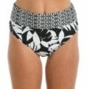 24th & Ocean Antigua Leaf High Waist Bottom -Lablanca Sales Shop TF3DJ94 BWH F 1 Logo