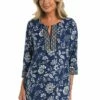 24th & Ocean Bali Batik Shift Dress Cover Up -Lablanca Sales Shop TF3DN11 MID F 1 Logo