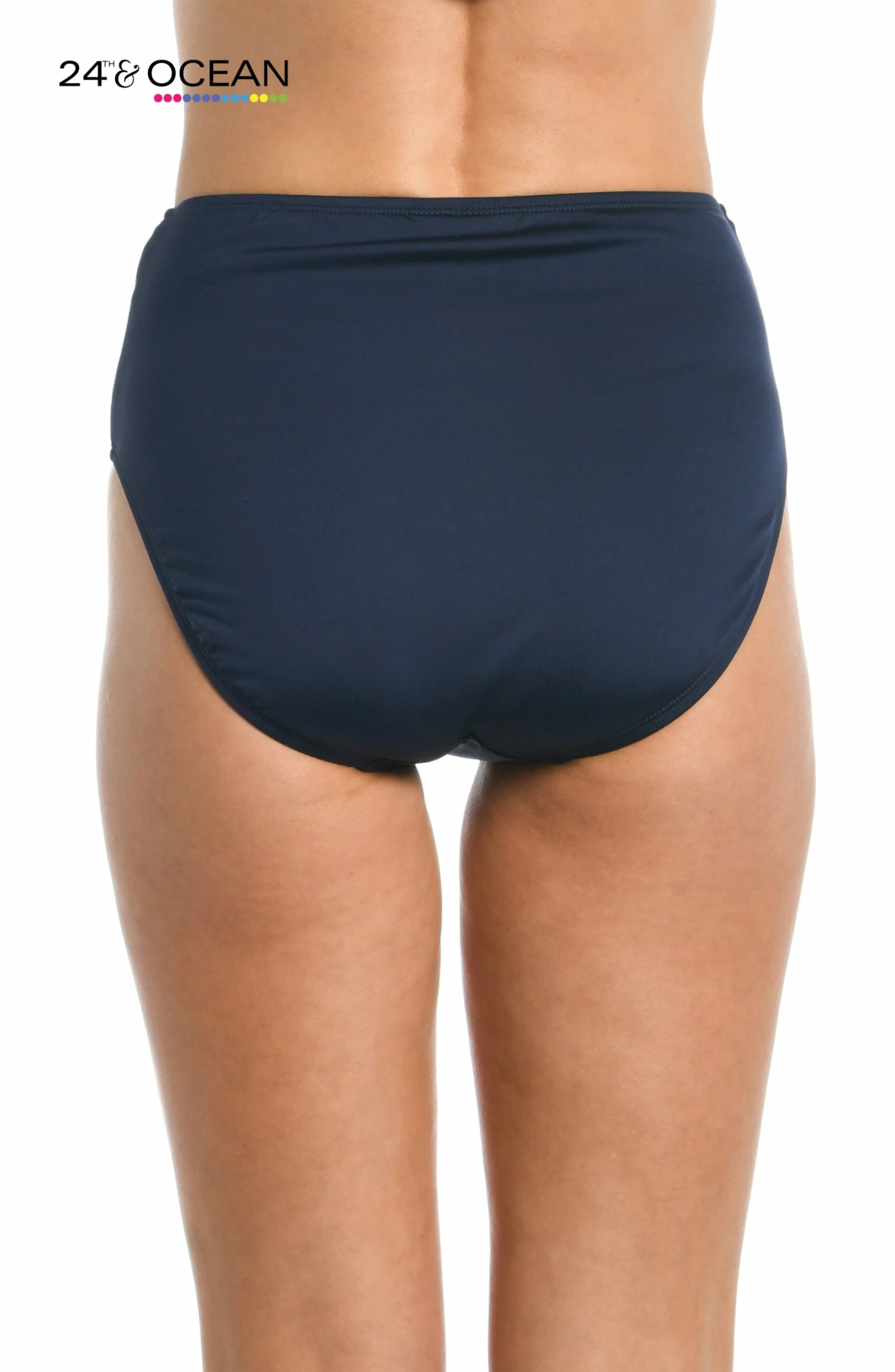 24th & Ocean Colorblock Twist Front High Waist Bottom 4 24th & Ocean Colorblock Twist Front High Waist Bottom - Image 2