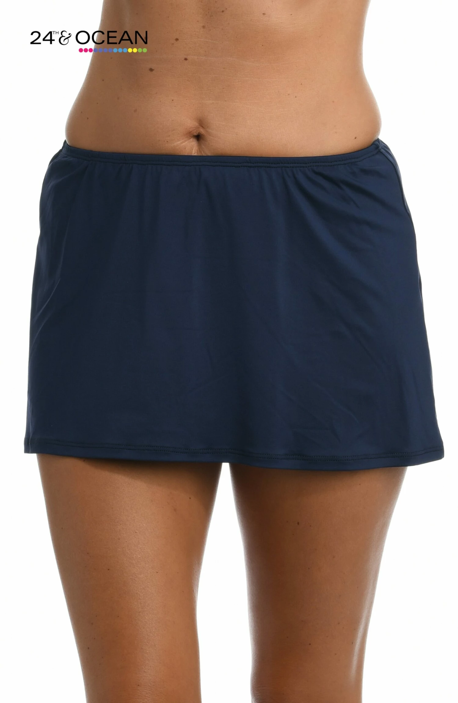 24th & Ocean Solid Skirted Hipster Bottom 3 24th & Ocean Solid Skirted Hipster Bottom