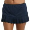 24th & Ocean Solid Mid Waist Pleated Skirted Swim Bottom 1 24th & Ocean Solid Mid Waist Pleated Skirted Swim Bottom -Lablanca Sales Shop TF9G697 MID F Logo
